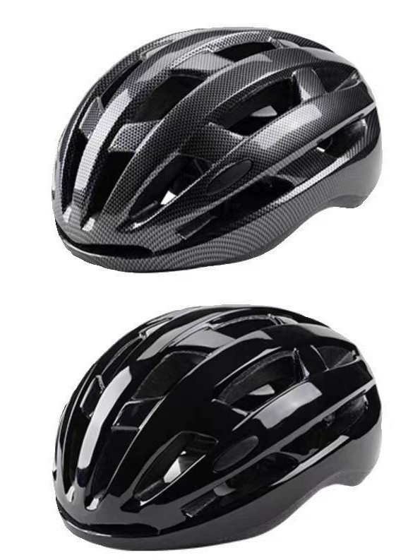 Casco de bicicleta transfronteriza con lámpara integral formado unidireccional equipo de casco de seguridad ligero transpirable de carretera de montaña