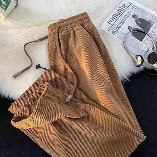 2025 Trendy Pants for Men, High Street and Instagram Influencer Style, Unique Brand Design, Mini Nine-Foot Straight Leg Casual Long Pants