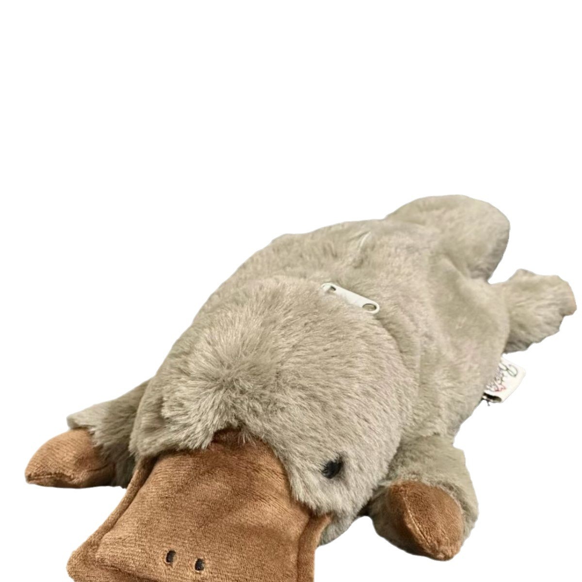 Estuche para lápices de muñeca de ornitorrinco de felpa ins de alto valor, suave y lindo, muñeca de descompresión, bolsa de papelería, bolsa de papelería