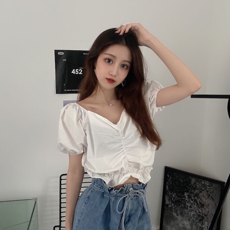 Summer retro design short elegant shirt