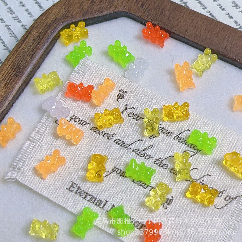 スーパーミニジュースベアキャンディー-diyかわいい食品おもちゃネイルアートアクセサリーインターネット有名人クリーム接着剤携帯電話ケースヘアピン装飾|undefined
