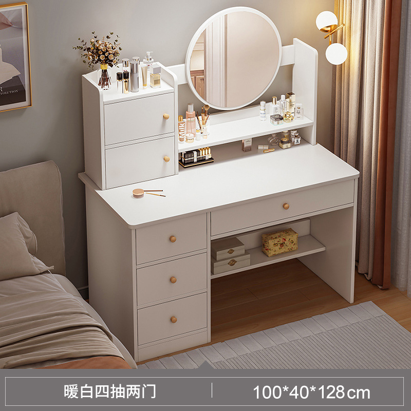 Comedor de vestir dormitorio simple y moderno mesa de maquillaje de la red de la niña dormitorio principal de alquiler de la mesa de maquillaje gabinete de almacenamiento integrado