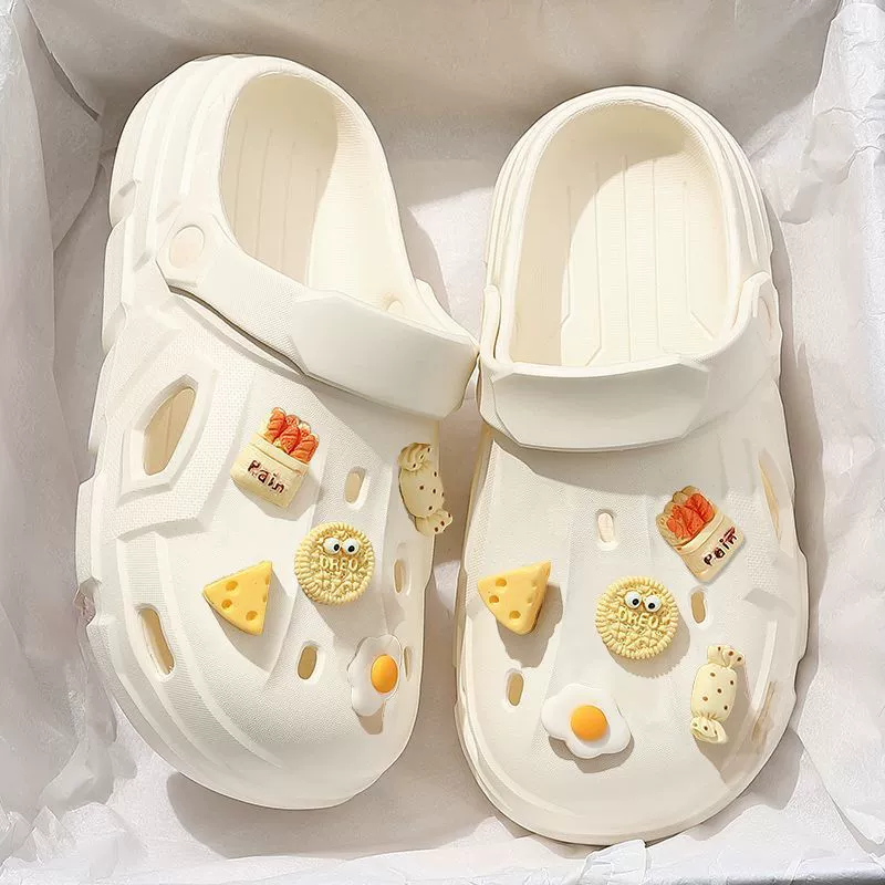 Женская модель Cave Shoes 2024 года, новые милые тапочки для дома, ванной, пляжа, мягкая подошва, женская летняя одежда, не боится наступать на дерьмо.