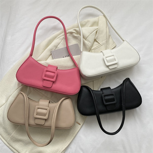 2025 New Summer Korean Style Small Bag Women's Style Shoulder Bag Spring and Summer Texture Crossbody Bag Armpit Small Square Bag