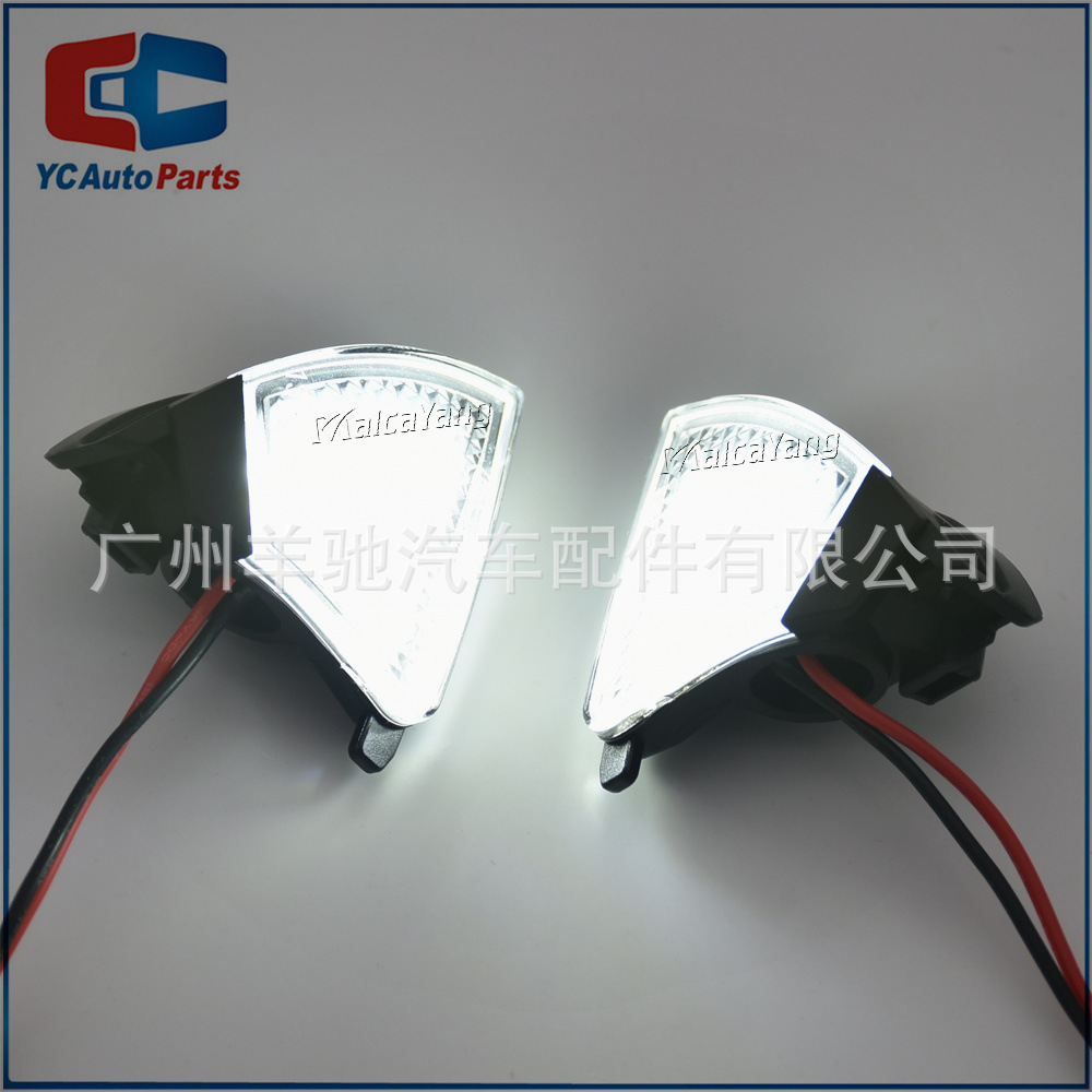 Aplicable a Volkswagen Golf 5 R32 Passat Old Maiten B6 modificado retrovisor LED luz de tierra luz pozo de agua