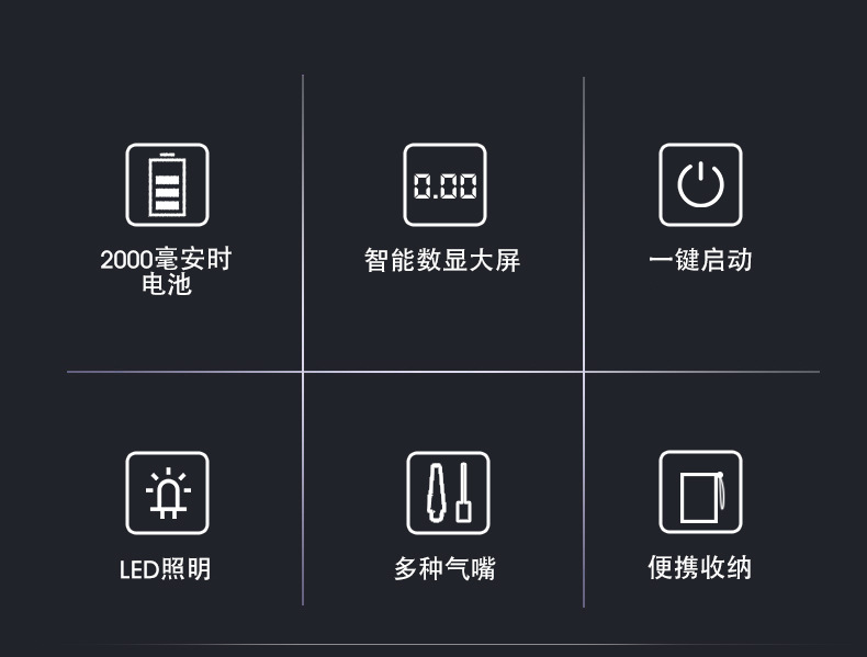 Air pump car wireless electric portable handheld automatic digital display car tire air pump inflator supplies