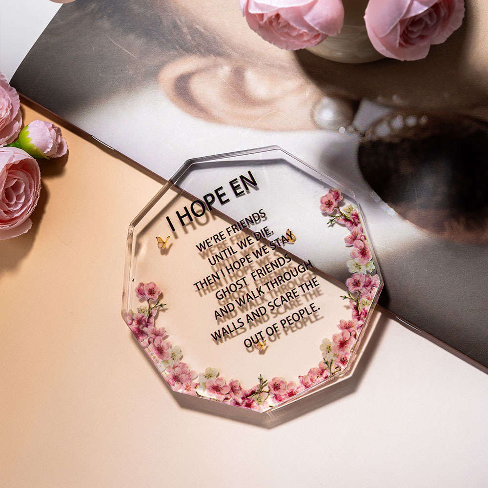 跨境亚克力蝴蝶摆件透明伴手礼周年纪念送朋友亲人摆台装饰品手工