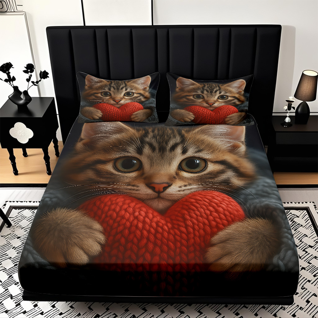 TEMU / JIT Amazon Kitty Pattern Digital Print Pro Skin Bed Kits Fabricante suministro directo transfronterizo