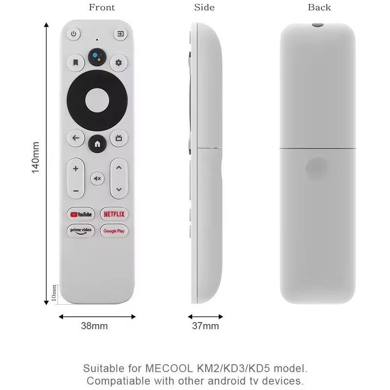 For googletv Google Home Voice LCD Bluetooth Infrared TV Remote Control G9N9N Factory Direct