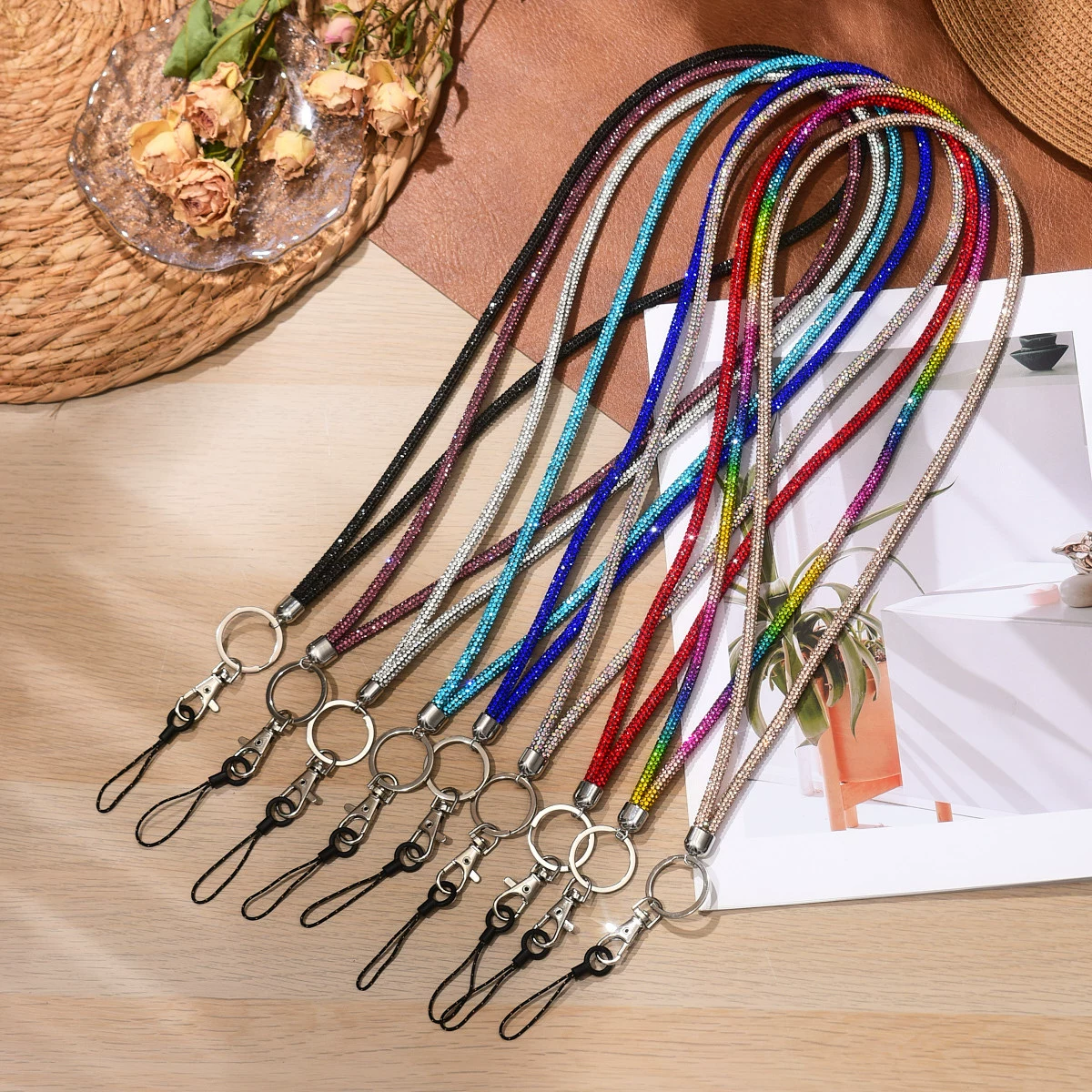 Самый продаваемый на Amazon новый ремешок для телефона с кристаллами, браслет с бриллиантами, блестящий браслет с камнями, брелок для ключей, хит продаж