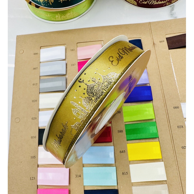 Ventas transfronterizas de castillo de fijación en caliente con decoración de vacaciones arco diy2cm de ancho fábrica de cinta directa