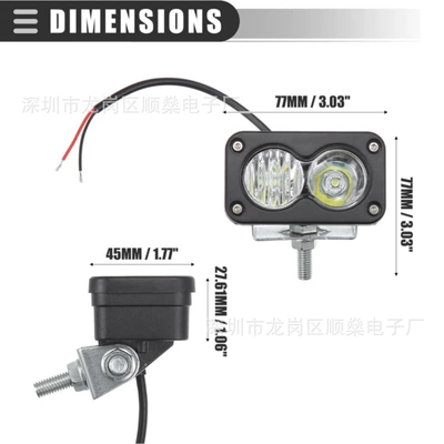 light car light motorcycle spotlight: İşçi projektorları