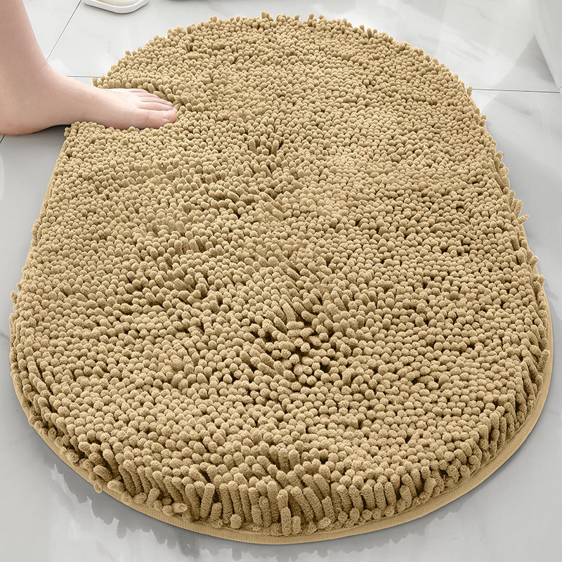 TEMU venta caliente esterillas de piso de cheneil de espesamiento alfombra de absorción de agua fuerte alfombra de puerta antideslizante inodoro alfombra de cama cama image 20