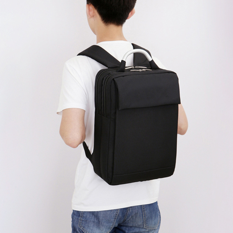 Simple Multifunctional Backpack, New Solid Color Business Casual Computer Bag, Office Commuting Bag, Student School Bag, Travel Bag