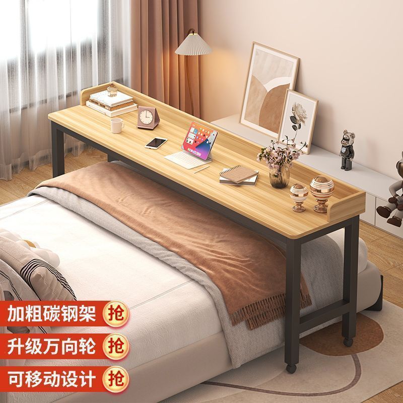 Mesa de cama transversal, escritorio móvil, escritorio de computadora, escritorio de escritorio en la cama del dormitorio, escritorio de escrit