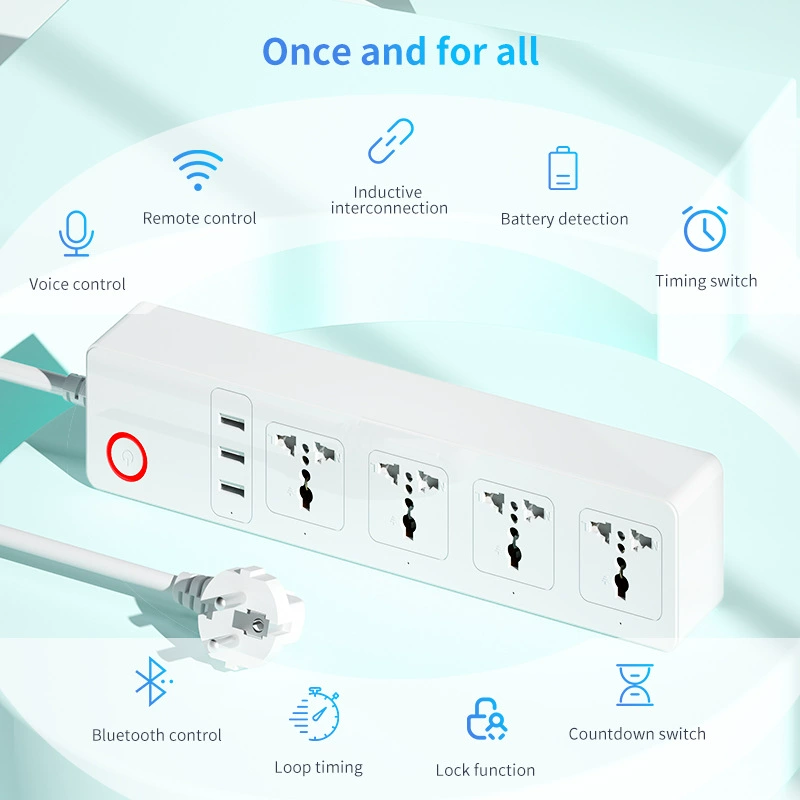 Multi-plug plug-in board; Doodle WIFI plug-in European standard intelligent remote switch plug-in European standard US standard universal socket