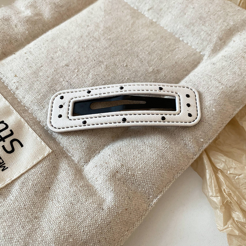 黑白波点星星发夹额前碎发刘海夹可爱通勤BB夹甜酷辣妹潮流发饰女详情14