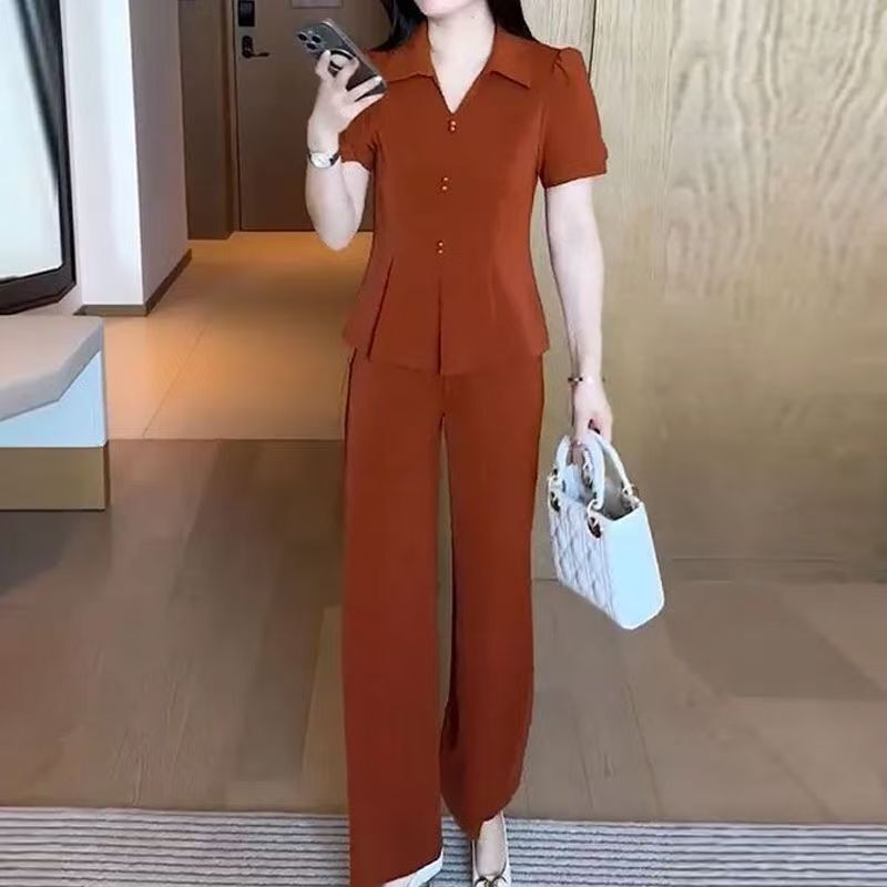 2026 New Versatile Q Fashion Youthful Short-Sleeve Two-Piece Set That Flatters Everyone