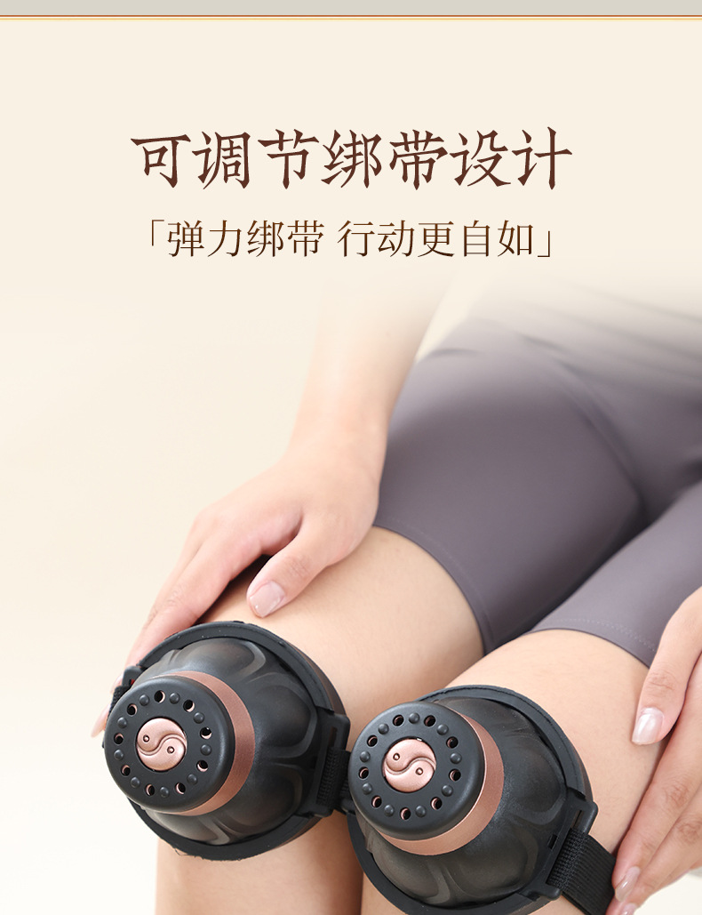 Knee Moxibustion Box Portable Moxa Heat Therapy Device for Home Joint Care with Mugwort Essential Oil key features