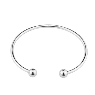 European and American titanium steel C- shaped bracelet open coil steel ball bracelet jewelry accessories wholesale