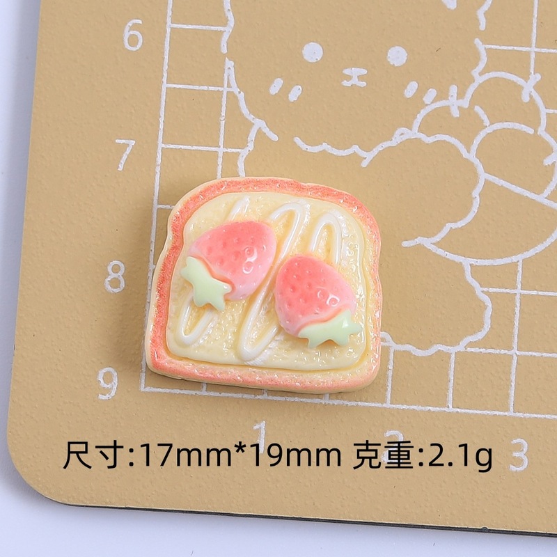 漫画イチゴケーキ食品おもちゃ手作り diy クリーム接着剤アクセサリー樹脂アクセサリージュエリーヘアピン材料パッケージ卸売|undefined