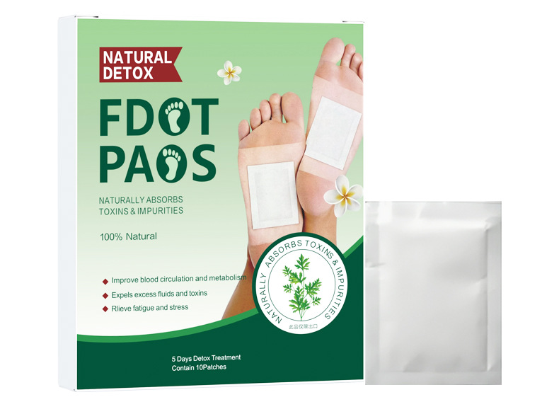 Herbal Foot Patch 10 Patches Per Box Deep Green Box Daily Foot Care specifications