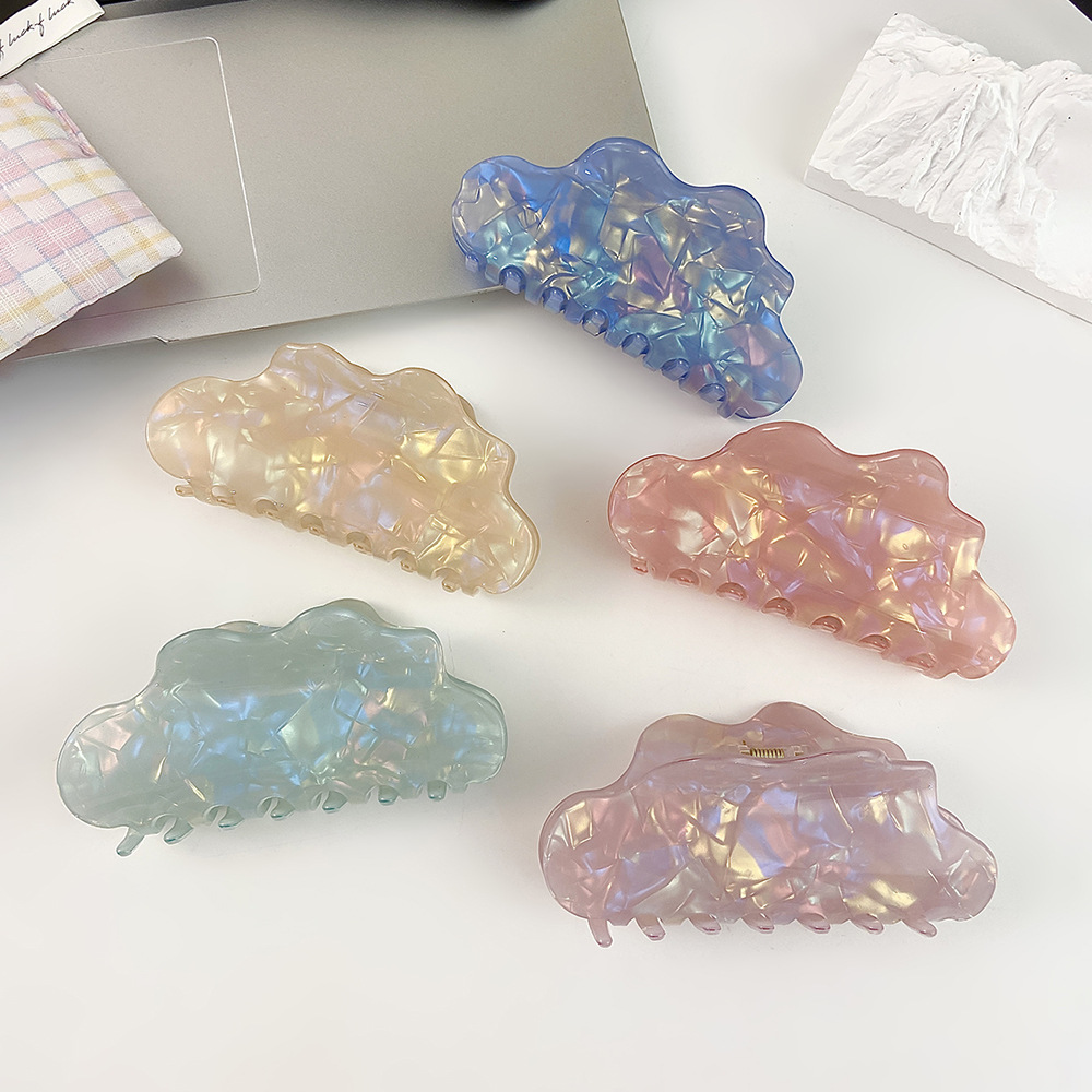 Fashion Fantasy Clouds Elegant Headwear Hairpin Sweet and Elegant Bath Hair Coil Back Head Large Grab Hair Accessories