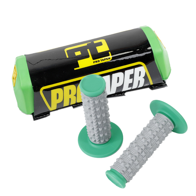 녹색 큰 곡물 손잡이 세트 녹색 면 검은 PT