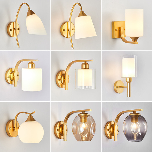 Minimalist Creative Wall Lamp Indoor Bedroom Living Room Corridor Passage Stair Background Wall Lamp European Wall Sconce