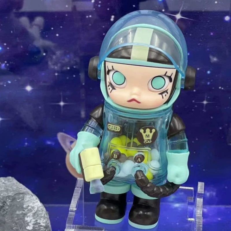 Коллекционная серия Bubble Mart Mega Space Molly Astronaut Jasmine второго поколения — коробка-головоломка ручной работы