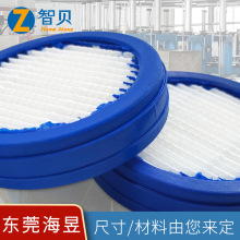 定制吸尘器滤芯  圆形PU胶中高效折叠过滤网hepa配件吸尘器滤芯
