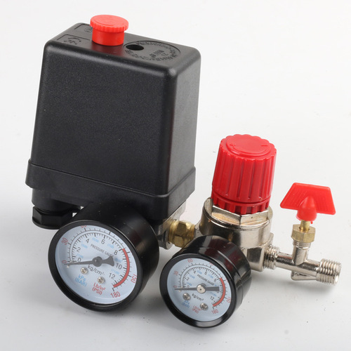 Factory direct sales three-hole four-hole pressure regulating valve assembly air compressor pressure switch assembly accessories air pump automatic switch
