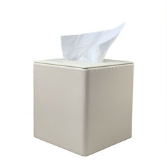 盛仁德 黑平紋紙巾筒 辦公捲紙筒 家用皮質方形紙巾盒 廠家批發