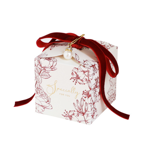 2024 New Sugar Box Wedding Sugar Box Creative Ins Style Candy Box High-end Wedding Sugar Bag Gift Box Empty Box