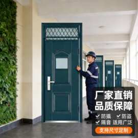 钢制防盗门学校门通道宿舍教室门带气窗多种款式结构工程门进户门