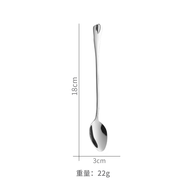 ステンレススプーンホテル用品西食器水滴ハンドル家庭用丸いスプーンコーヒー攪拌スプーンにロゴを付けることができる|undefined
