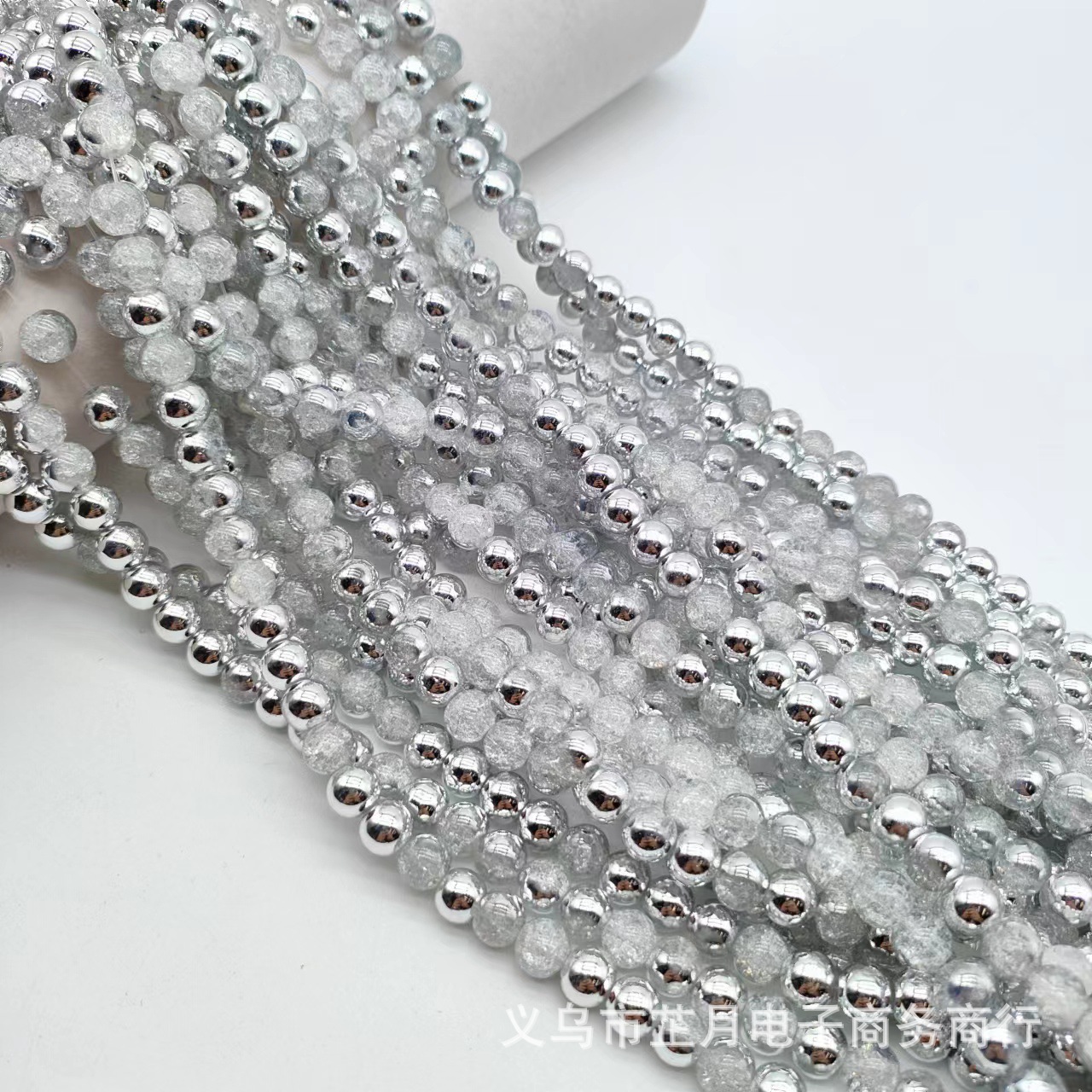 Bulk imitation crystal stone 8MM blooming bead cracked bead broken flower bead colored glass bead DIY bracelet spacers