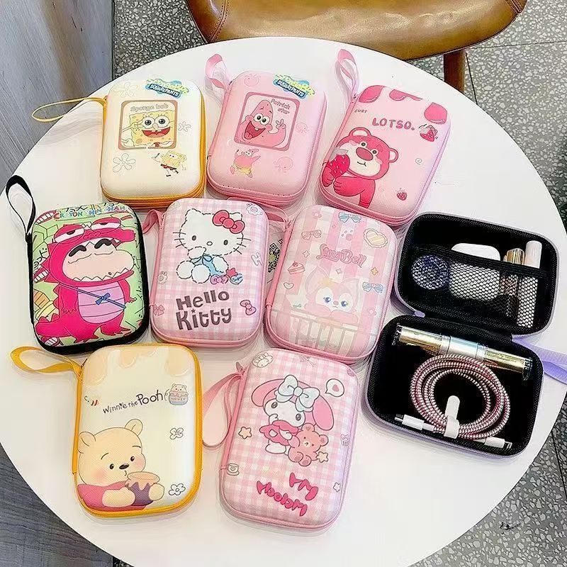 Data cable storage bag mobile phone charger headset U disk ccd camera bag portable storage box coin purse direct selling
