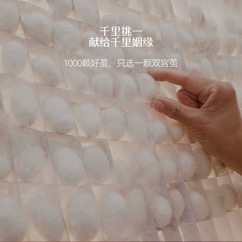 ♤Одеяло в стиле Xiaohongshu, свадебное одеяло, подарочное одеяло для матери, шелковое зимнее одеяло, приданое из тутового шелка