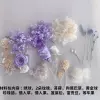 Light purple + purple and white rose dried flower bag