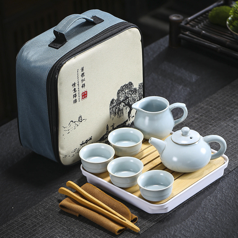 旅行茶道具哥窯汝窯セット卸売り茶皿家庭用結婚開業不動産のお土産はloを追加することができます。|undefined