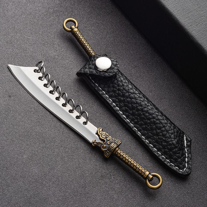 迷你随身精美小刀钥匙扣挂件多功能便携式不锈钢家用刀子袖珍