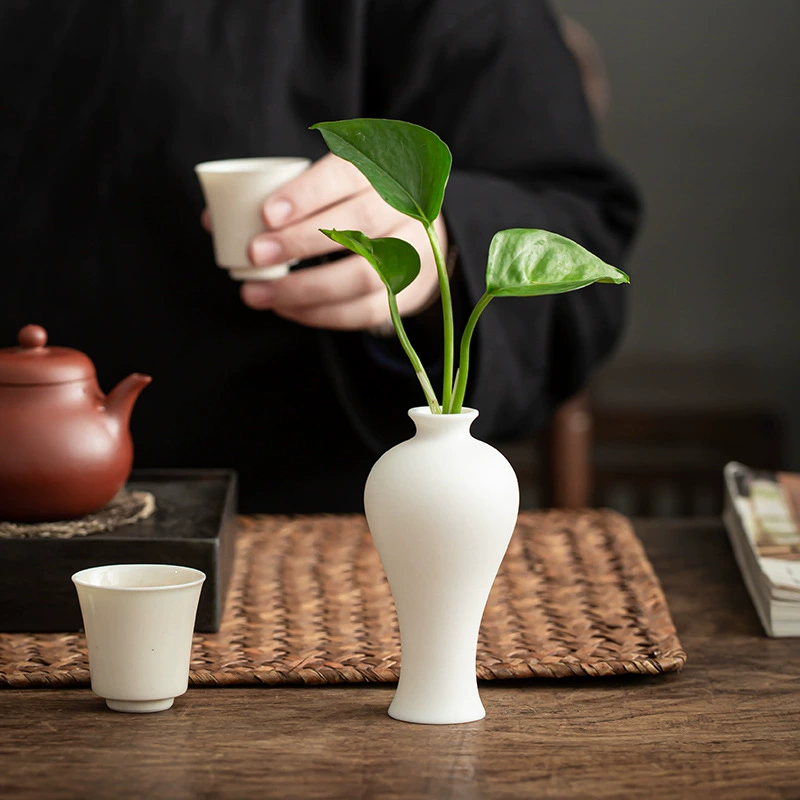 Чай Tieguanyin, керамические украшения в виде цветка для гостиной, домашний декор, маленькая вазочка