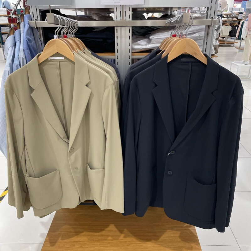 Japanese Men's All-match High Elastic Jacket Jacket Jacket Commuter Business Leisure Suit 25 Spring/Summer 475039