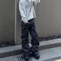 美式跨境微喇显瘦牛仔裤
