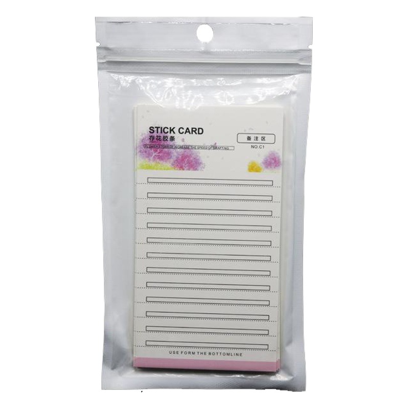 Injerto de almacenamiento de pestañas tira de pegamento de flores Flor de Camelia Almacenamiento de pestañas tira de tarjeta de flor herramienta de floración tira de pegamento de pestañas