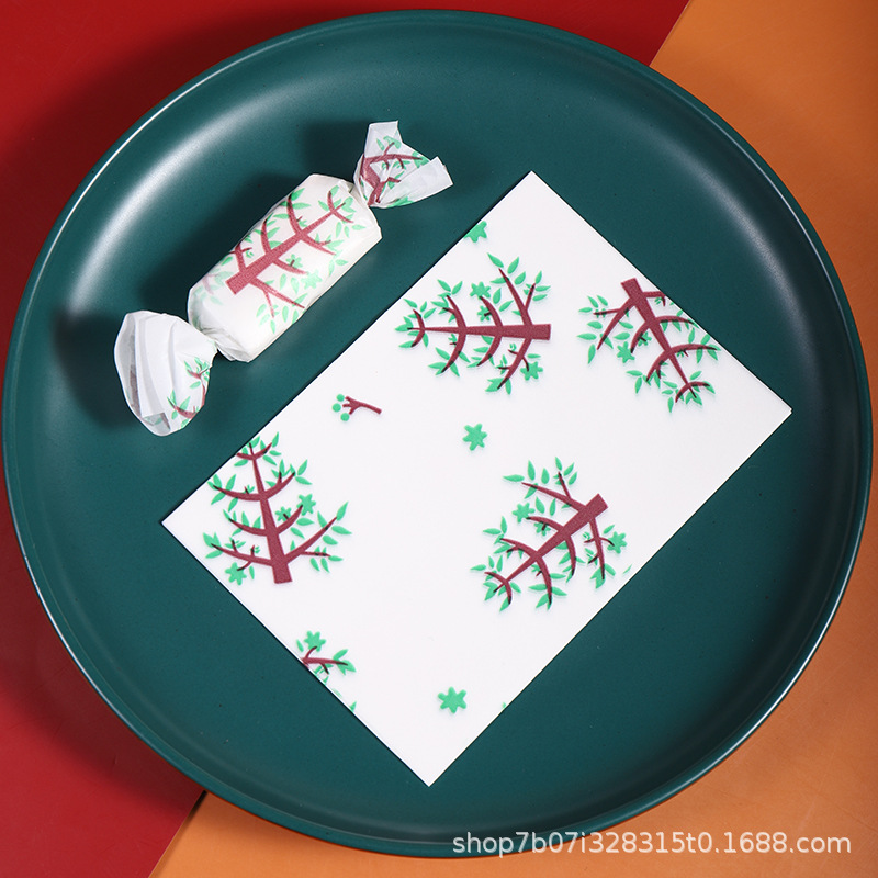 Papel de embalaje de papel de turrón embalaje de papel de caramelo embalaje de papel de turrón papel de caramelo de arroz glutinoso 100 piezas