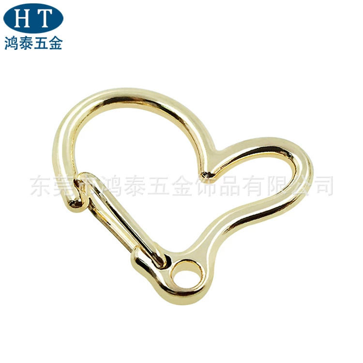 Keychain heart shaped, accessory, golden accessories, DIY
