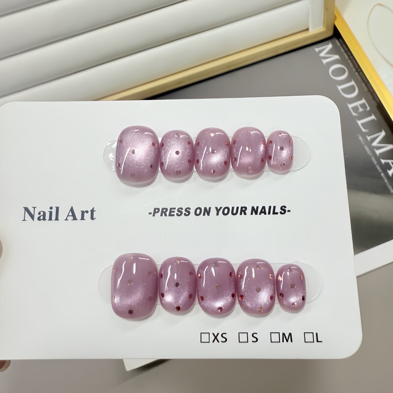 Pink Rouge Pure Handmade Wearable Nails, Whitening and Cute Pink Cat Eye Phototherapy Nails, Fake Nails and Manicure Patches Pink Rouge Pure Handmade Wearable Nails, Whitening and Cute Pink Cat Eye Phototherapy Nails, Fake Nails and Manicure Patches