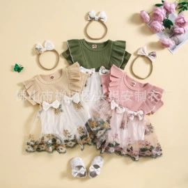 连身衣、爬服;童套装;童连衣裙